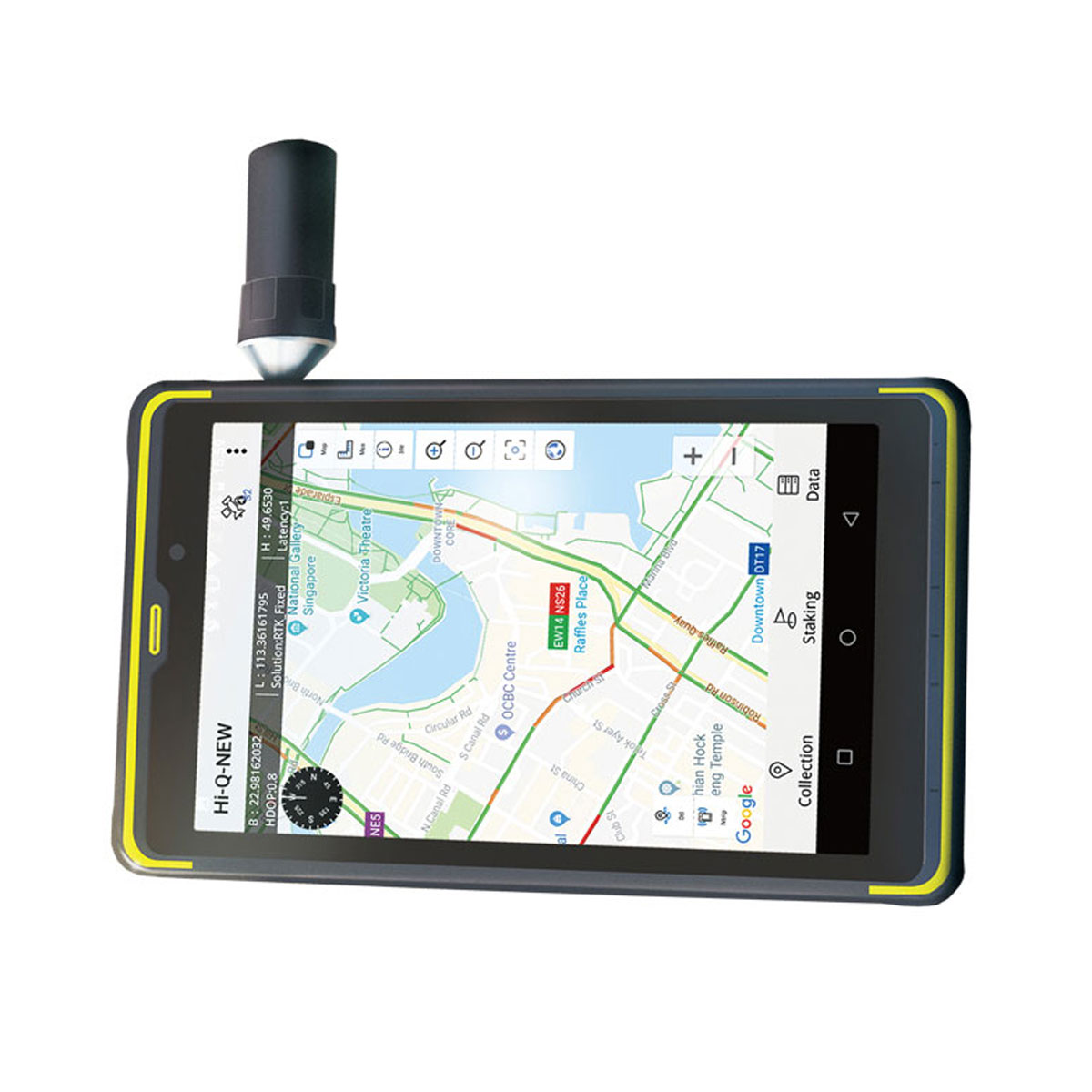GIS-Tablet QPad X8 GPS, Galileo, GLONASS, BeiDou, SBAS